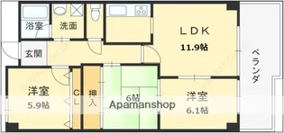 レジェンダリー小松【1階】の間取り