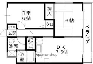 グッドヴィレッジ2番館【303号室】の間取り