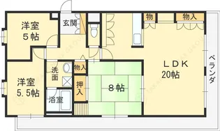 オルティア塚口【5階】の間取り