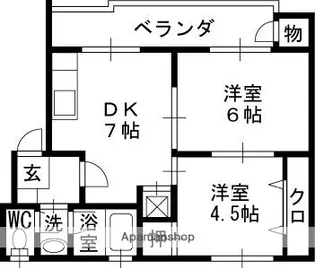ライラック・ハウス【202号室】の間取り