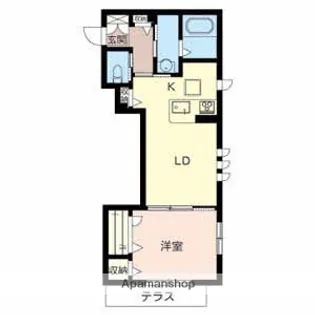 シオン北口【102号室】の間取り