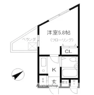 リアライズ逆瀬川(旧スプリング逆瀬川)【3階】の間取り