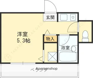 ブランシュ甲東園【4階】の間取り