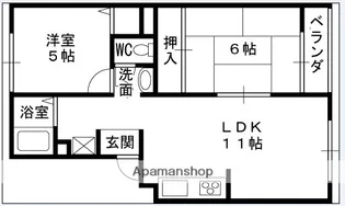 ビューラー藤木【1階】の間取り
