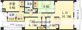 ステイツ逆瀬川・宝梅【3階】の間取り