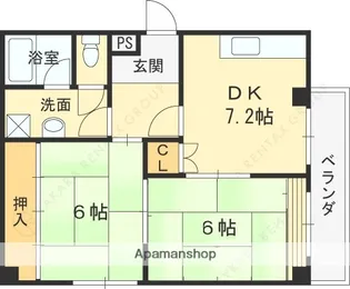 アイビースクエア南塚口【3階】の間取り
