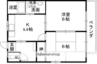 カーサ・オクムラ【2階】の間取り