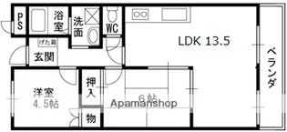 グリーンフォレスト西宮2【2階】の間取り