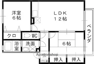 ルミエール甲東園【2階】の間取り
