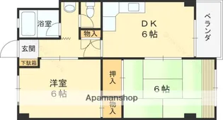 西甲子園ハイツ【5階】の間取り