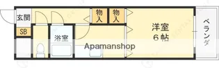 フォンテーヌブロー【210号室】の間取り