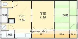 松本ハイム【2階】の間取り