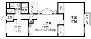 サンヒルズ芦屋Ⅰ【501号室】の間取り