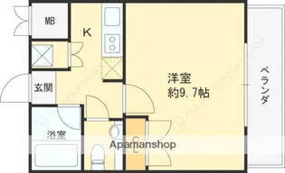 ラ・セーヌ西宮【3階】の間取り