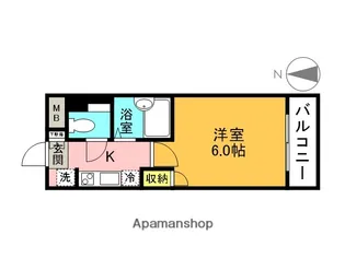 兵庫県西宮市津門呉羽町【マンション】の間取り