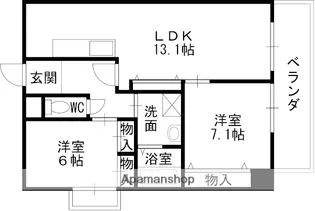 ドムストリア【2階】の間取り