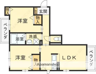 SHAMAISON EMINENCE Ⅱ【103号室】の間取り