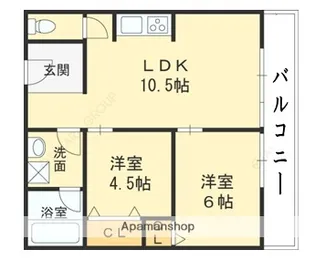 ハイツ相生【2階】の間取り