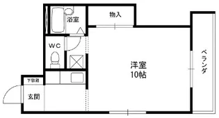兵庫県西宮市市庭町【アパート】の間取り