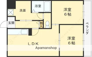 ハイツヨシダ【305号室】の間取り