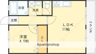 パークハイツ【201号室】の間取り