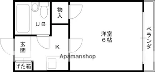 ルシエール甲東園【1階】の間取り