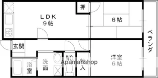 マンションOMOYA【403号室】の間取り