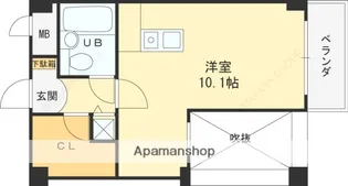 ホープ芦屋【1階】の間取り