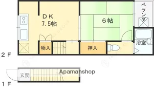 コーポ松本【2階】の間取り