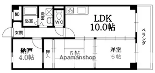 チェリーアベニュー夙川【3階】の間取り