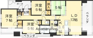 BELISTA西宮北口【3階】の間取り
