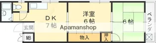 メゾンオオギ【2階】の間取り