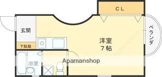 銀杏舎【304号室】の間取り