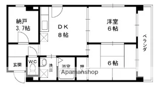 HERA【306号室】の間取り