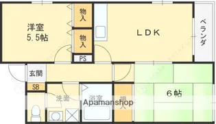 コンフォート西夙川【103号室】の間取り