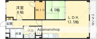 サンライフ熊野【3階】の間取り