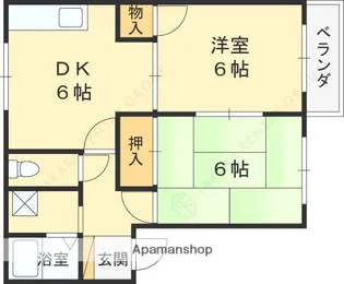 ファミール仁川Ⅱ【1階】の間取り