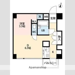 ハウゼ芦屋【2階】の間取り