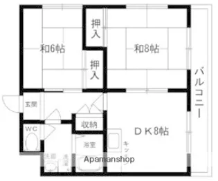 エトワール甲子園【2階】の間取り