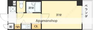 エスリード上甲子園【1階】の間取り