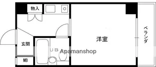 シェルプール弐番館【2階】の間取り