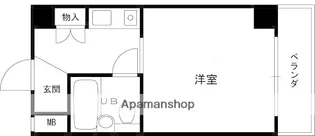 シェルプール弐番館【1階】の間取り