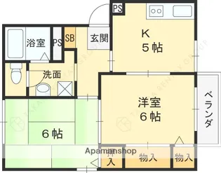 マニャーナ夙川【202号室】の間取り