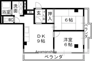 アダチイエム【4階】の間取り