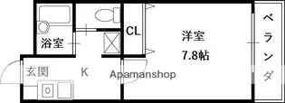リバティー樋ノ口Ⅱ【1階】の間取り