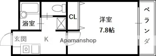 リバティー樋ノ口Ⅱ【1階】の間取り