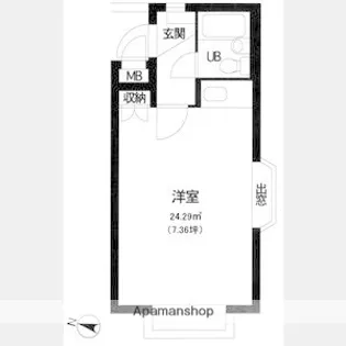 ライフイン芦屋弐番館【3階】の間取り