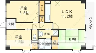 リベルテ西宮【2階】の間取り