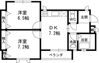 サンロイヤル神垣【1階】の間取り