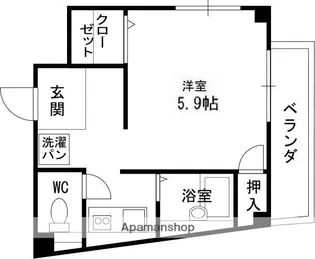 夙川ハイツAIOI【206号室】の間取り
